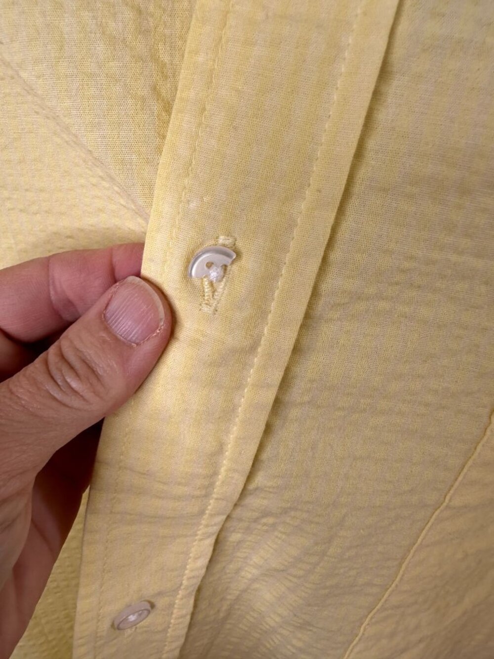 Winston Yellow 3XLT Short-Sleeve Button-Up Shirt Cotton Blend Summer Casual - Picture 4 of 7